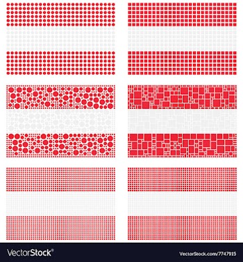 Mosaic Austria flag set vector image