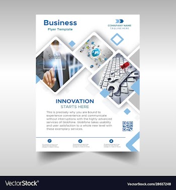 mosaic business flyer design template