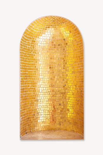 Mosaic gold niche wall  | Free Photo - rawpixel
