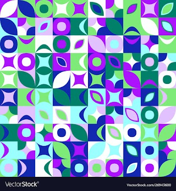 Mosaic pattern background - colorful abstract vector image