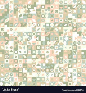 Mosaic pattern background - colorful abstract vector image