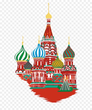 Moscow 2014 Russian military intervention in Ukraine English Flag of Russia - Painted St. Vasily Cathedral vector material 