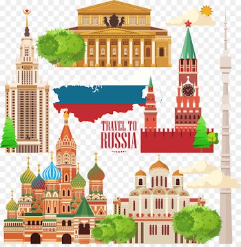 Moscow Kremlin Travel Illustration - Vector Russia City Travel 