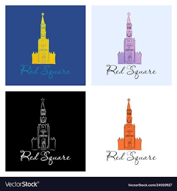 Moscow saint basil cathedral in red square vector image