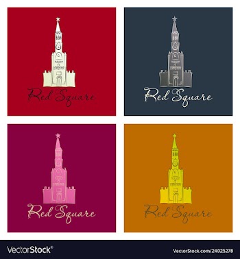 Moscow saint basil cathedral in red square vector image