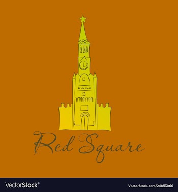 Moscow saint basil cathedral in red square vector image