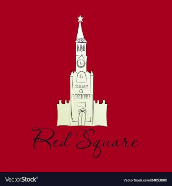 Moscow saint basil cathedral in red square vector image