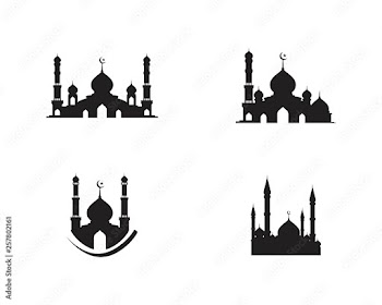 Mosque Moslem icon vector Illustration