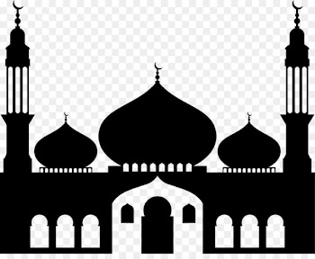 Mosque Symbols of Islam Clip art - Black Islamic architecture 