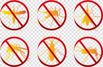 Mosquito Rat Pest Sticker, Yellow mosquito transparent background PNG clipart