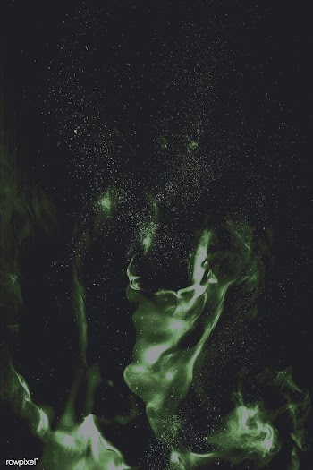 Moss green fluid pattern on a dark background | Free  illustration - 2342088