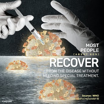 Most people recover COVID-19 pandemic fact by WHO vector social ad | Free  vector - 2320690