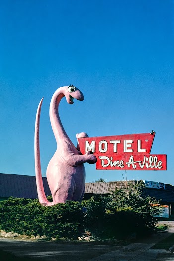 Motel Dine-a-ville sign, Vernal, Utah (1991)… | Free public domain photo