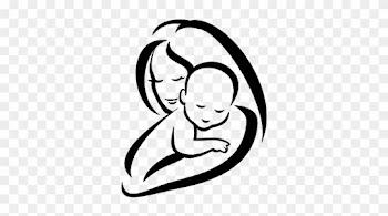 Mother's Day Silouette - Mother And Baby Logo Png