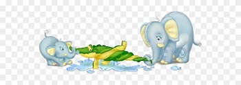 Mother And Baby Cartoon Elephant Pictures - Group Of Baby Elephants Cartoon