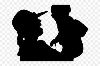 Mother And Baby Clipart Silhouette - Free Baby Silhouette Png