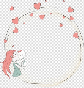 Mother Cartoon Infant Illustration, baby with mom, mother and child with heart illustration transparent background PNG clipart