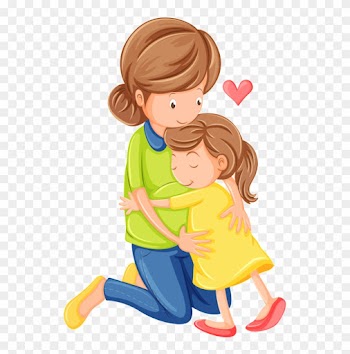 Mother Child Clip Art - Mother And Daughter Cartoon