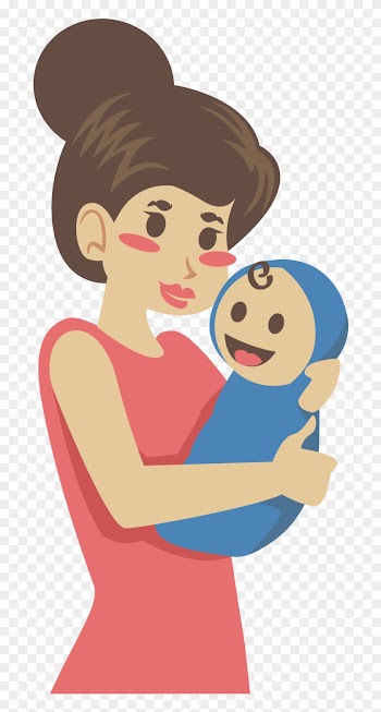 Mother Clip Art - Baby Mom Animation Png