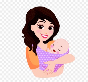 Mother Infant Cartoon Child - Mother With Baby Clipart