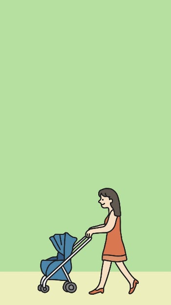 Mother & pram phone wallpaper, | Free Photo - rawpixel