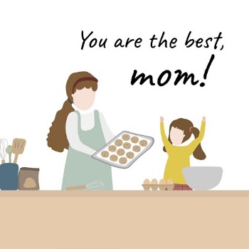 Mother's day cartoon template, greeting | Free PSD Template - rawpixel