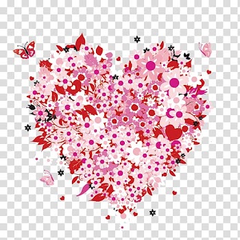 Mother's Day Heart Love , Heart album transparent background PNG clipart