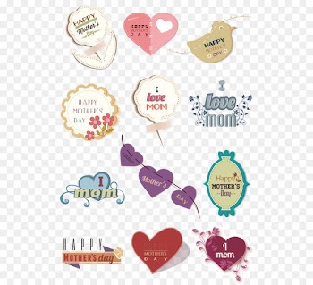 Mother's Day Visual design elements and principles Clip art - A variety of Mother's Day material vector 