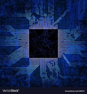 Motherboard background vector image