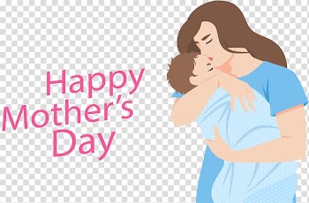 Mothers Day Christmas Drawing , Mother's kiss transparent background PNG clipart