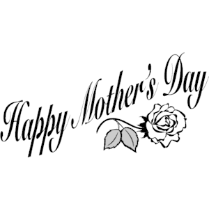 Mothers Day Clipart Black White | Free download best Mothers Day ...