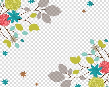 Mothers Day Greeting card, Color leaves transparent background PNG clipart