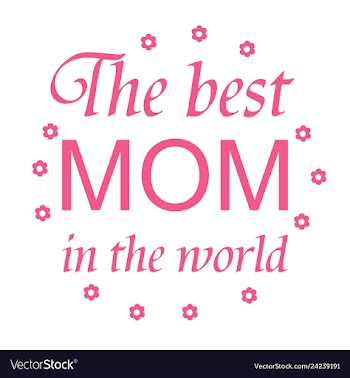 Mothers day greeting card with blossom flowers vector image