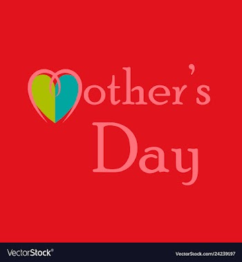 Mothers day greeting card with blossom flowers vector image