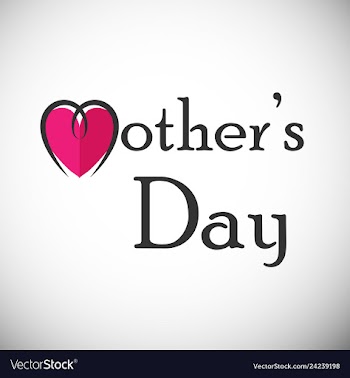 Mothers day greeting card with blossom flowers vector image