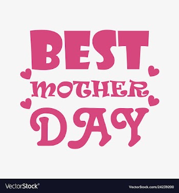 Mothers day greeting card with blossom flowers vector image