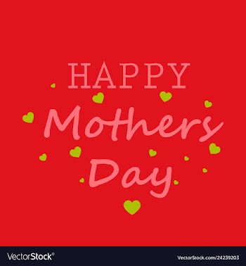 Mothers day greeting card with blossom flowers vector image
