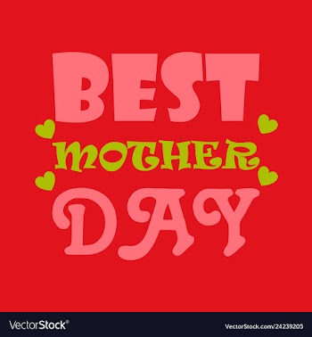 Mothers day greeting card with blossom flowers vector image