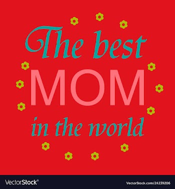 Mothers day greeting card with blossom flowers vector image