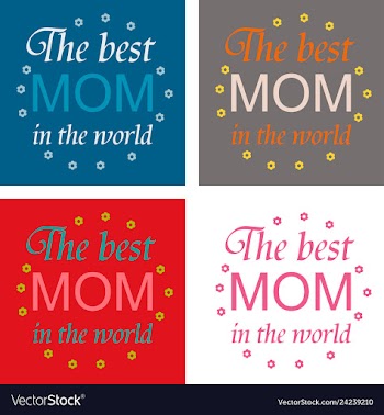 Mothers day greeting card with blossom flowers vector image