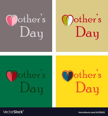 Mothers day greeting card with blossom flowers vector image