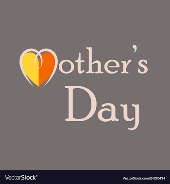 Mothers day greeting card with blossom flowers vector image