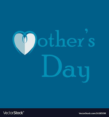 Mothers day greeting card with blossom flowers vector image