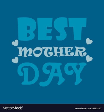 Mothers day greeting card with blossom flowers vector image