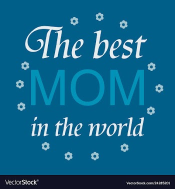 Mothers day greeting card with blossom flowers vector image