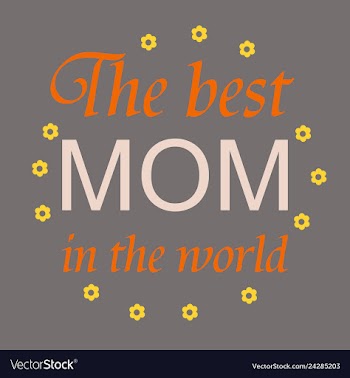 Mothers day greeting card with blossom flowers vector image