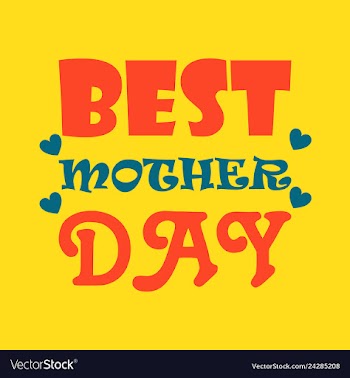 Mothers day greeting card with blossom flowers vector image