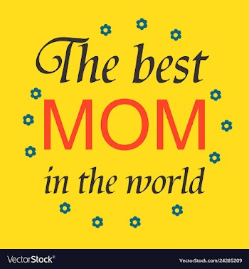 Mothers day greeting card with blossom flowers vector image