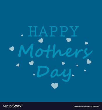 Mothers day greeting card with blossom flowers vector image