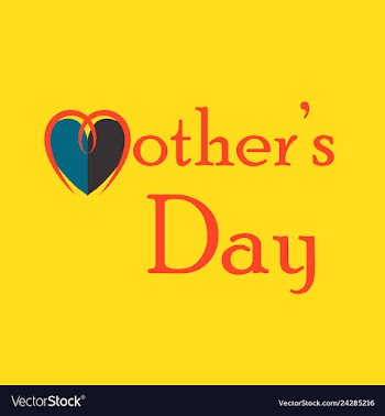 Mothers day greeting card with blossom flowers vector image